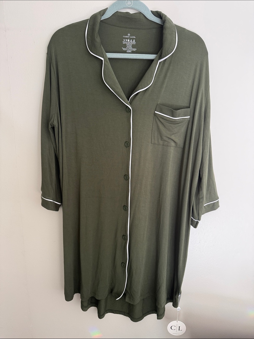 Labor & Delivery Nightgown in Olive | Caden Lane